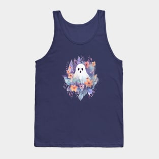 cute floral ghost Tank Top